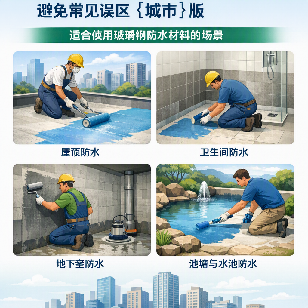玻璃钢防水材料施工注意事项,避免常见误区 临沧 版