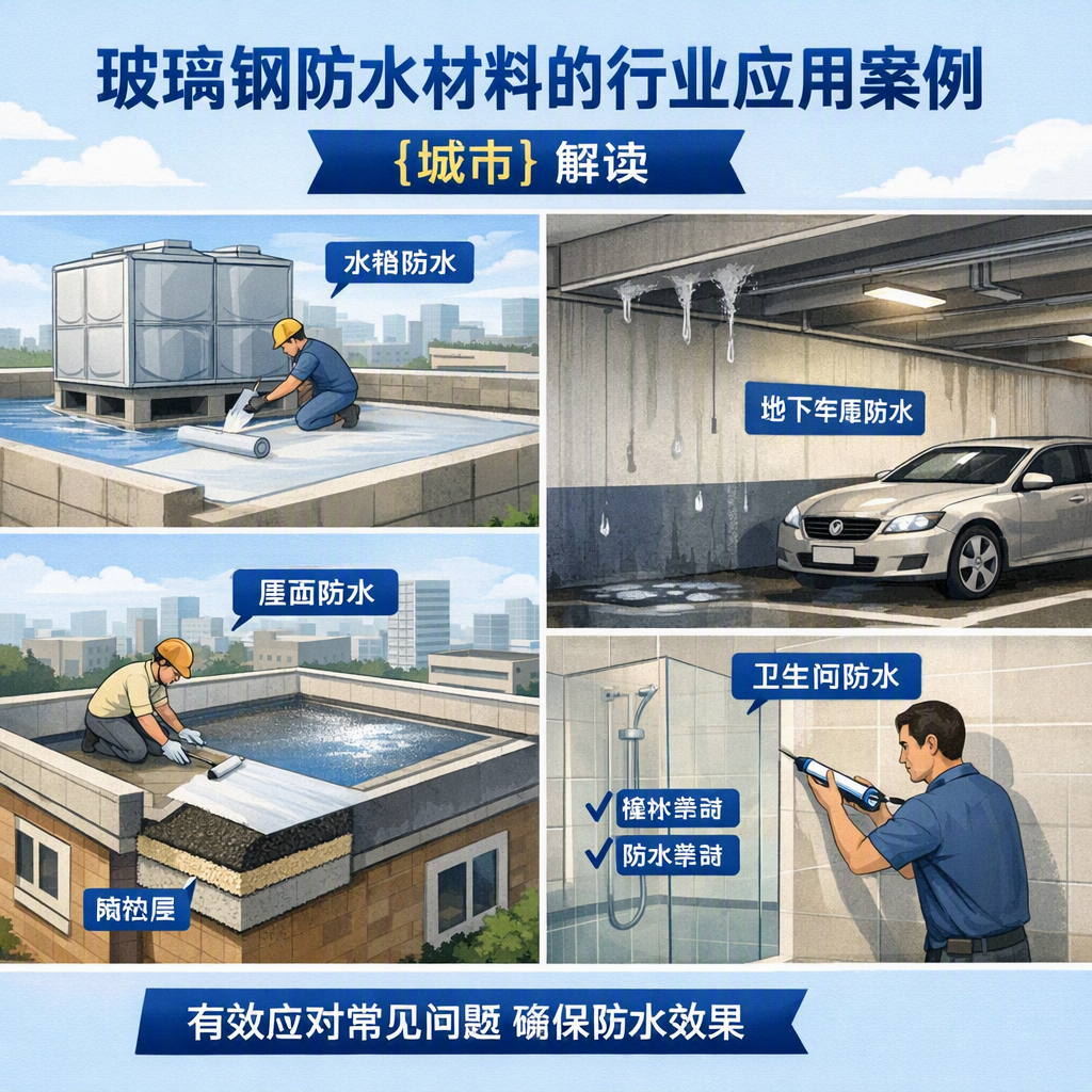 玻璃钢防水材料的行业应用案例，临沧解读
